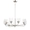 Maxim Lighting Acadia 8-Light 32" Wide Satin Nickel Chandelier 12268CDSN - alternate 1